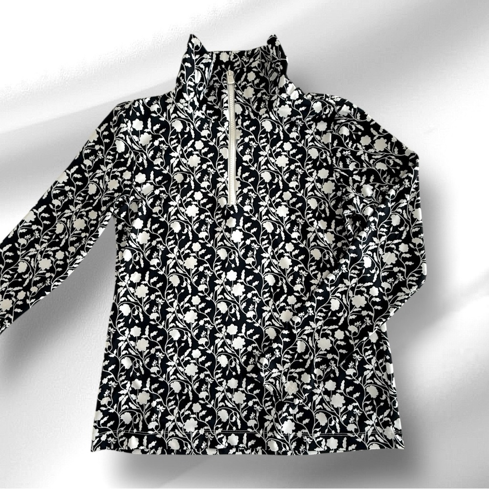0722 Dudley Stephens Newport Pullover Midnight Floral Luxe Stretch XS NWT
